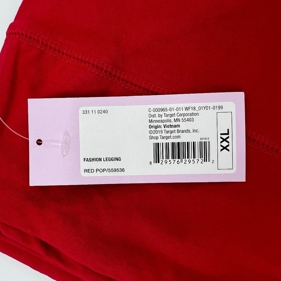 NWT Wild Fable Women's Red Leggings Size XXL - Picture 4 of 7